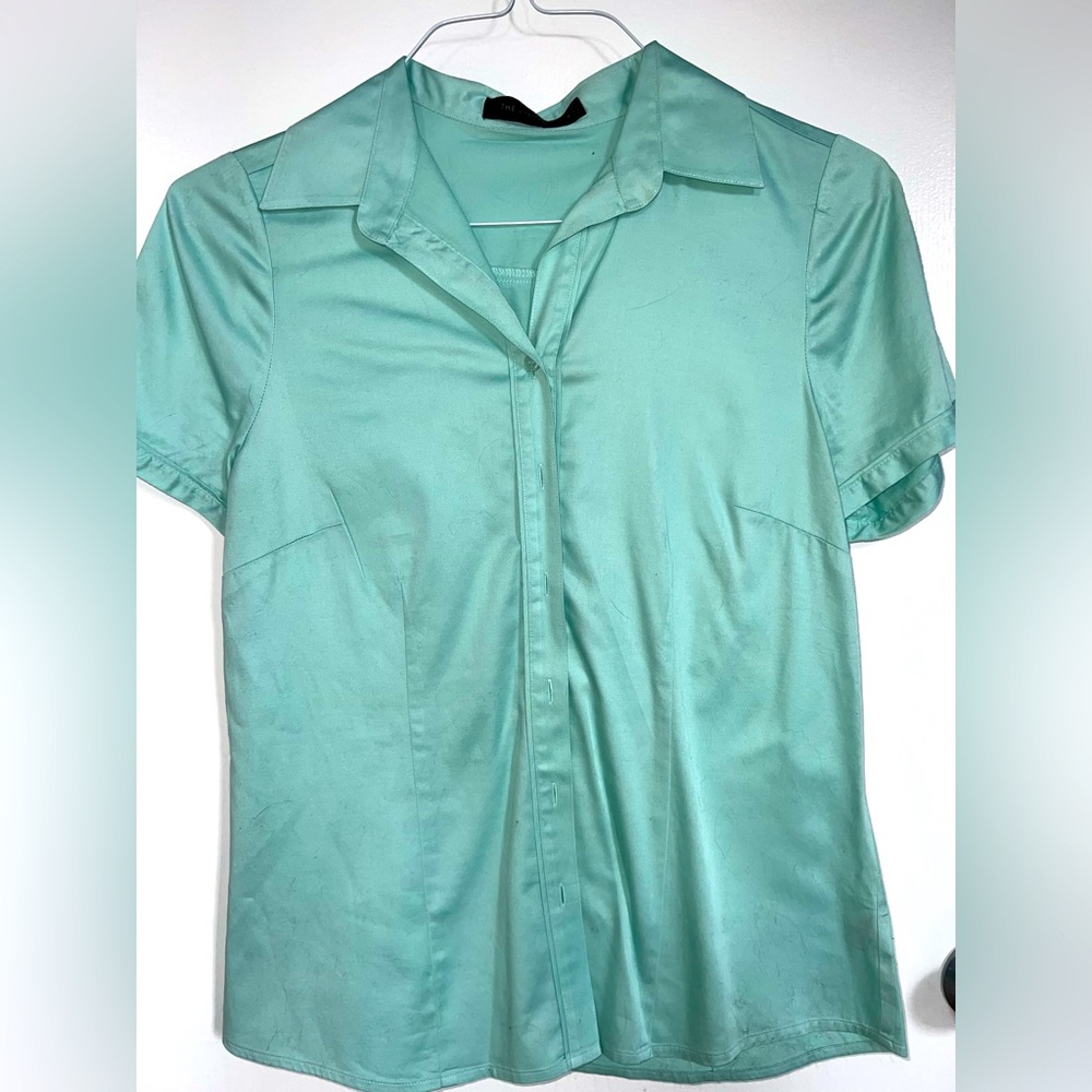 The Limited Short Sleeve Shirt Mint Color Fitted Size M